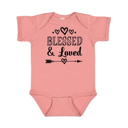 

Inktastic Blessed and Loved Baby Girl Gift Baby Girl Bodysuit