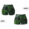 thumbnail image 5 of Picia Lush Foliage Green Plant Printed Workout Shorts for Women Seamless Scrunch Butt Lifting High Waisted Yoga Gym Booty Running Moisture-wicking Short Pants-XX-Large, 5 of 9