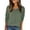 Deep Army Green, variant on Zeagoo Fall Tops for Women Long Sleeve Shirts Casual Cotton Blouses Dressy Pleated Tunics