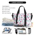 thumbnail image 4 of Travel Duffel Bag, Tulips Flowers Red Purple Waterproof Carry On Overnight Tote Bags For Women/Men, Shoulder Weekender Gym Bag For Travel, Yoga, 4 of 8