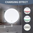 thumbnail image 4 of Espejo de Maquillaje LED de Pared con Aumento 1X/10X – 3 Colores Luz Ajustable, Rotación 360°, Brazo Extensible y Plegable – Espejo HD con Carga USB para Baño, Tocador, Regalo para Mujer, 4 of 4