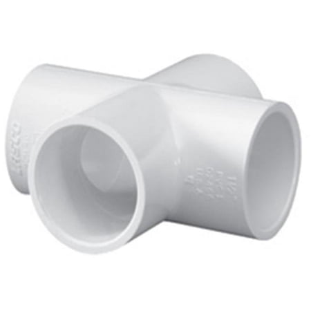 PVC Cross Socket x Socket x Socket x Socket 4 in Pipe