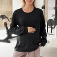 thumbnail image 6 of FRSASU Nursing Sweatshirt Long Sleeve Round Neck Breastfeeding Shirts Zipper Maternity Pumping Tops Pregnancy Cotton Pullover Black, 6 of 9