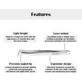 thumbnail image 2 of Pinces à Extensions de Cils - Pinces de Volume de Précision pour Extensions de Faux Cils 2D-6D avec Étui de Rangement Argenté Pinces à Cils de Volume, 2 of 5