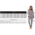 thumbnail image 2 of Pijamas de Navidad Family Pjs Conjuntos a juego Conjunto de ropa de dormir de manga larga a cuadros para niños y parejas Xemadio CJWUS-5924, 2 of 4