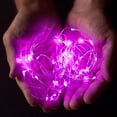 thumbnail image 4 of YWC-Rtgs Micro LED 20 Super Bright Pink Color Lights Battery Operated on 7.5 Ft Long Silver Color Ultra Thin String Wire [Newest Version] + 100% Products Satisfaction Guarantee, 4 of 4