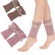 thumbnail image 5 of Calentadores de piernas de punto de ganchillo para mujer, puños de pierna cortos, cubierta de pie, manga de pierna cálida para invierno, calcetines para botas, regalos, 5 of 5