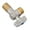 Blue, variant on Brass Stop Valves for Kitchen Bathroom Use 1/2Inch Inlet and Outlet 1/4 Turn With Adapter for Hot and Cold Water Use