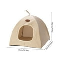 thumbnail image 3 of Ckraxd Portable Cats Tent Dog Bed, Indoor Outdoor Pet House, Cozy Waterproof Polyester with Slip-Resistant Base, Lightweight and Foldable, 3 of 6