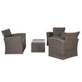 thumbnail image 3 of Wynston 4-Piece Outdoor Patio Conversation Set with Cushions Gray/Gray, 3 of 11
