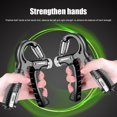 Adjustable RShaped hand grip exercise power countable exercise