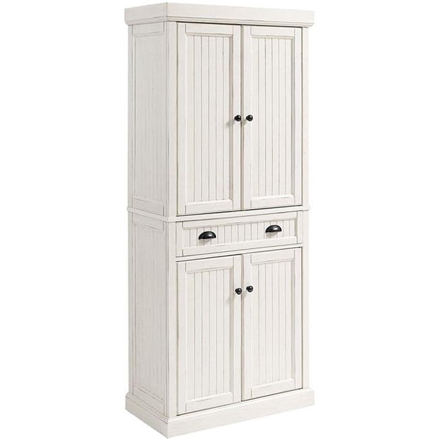 Crosley Furniture CF3106-WH Seaside Armoire d'Appoint Usée, Blanc