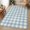 Blue, variant on Buffalo Plaid Bathroom Rugs Non Slip Washable Bath Mat Absorbent Front Door Mat Modern Geometric Checkered Pattern Yellow Indoor Doormat for Kitchen Entryway Shower Decor Accessories 15.7"x23.6"