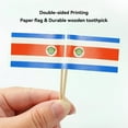 thumbnail image 3 of Costa Rica Flag Costa Rican Small Toothpick Flag Decor Mini Cupcake Toppers Cocktail Food Flags Decorations (100 pcs), 3 of 5