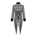 thumbnail image 4 of LEKWK Mens Steampunk Vampire Costume Vintage Victorian Tailcoat Jacket with Floral Rose Print Gothic Suit Outfit for Halloween Cosplay Theme Party Dress Up, 4 of 7