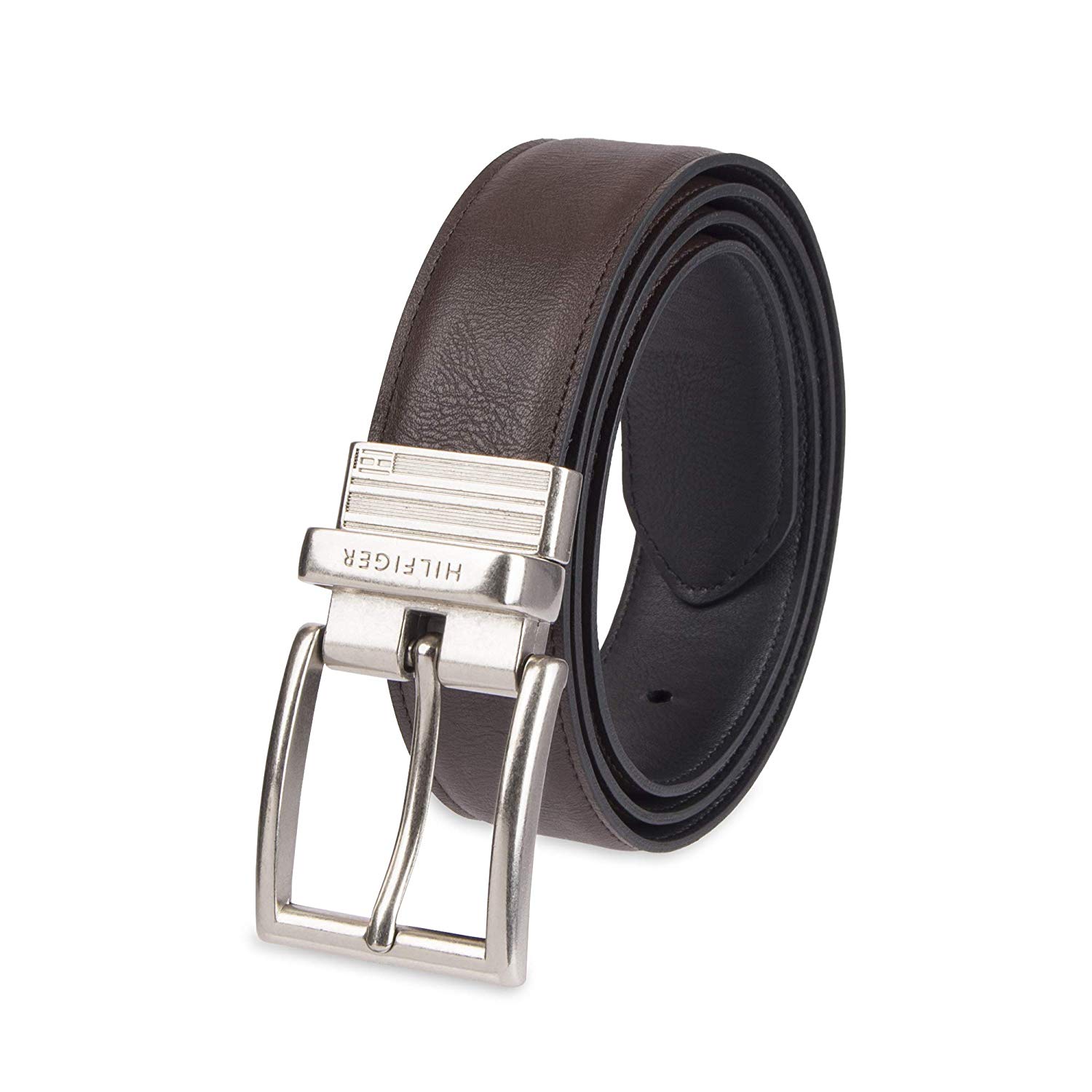 tommy hilfiger men's black belt