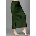 thumbnail image 5 of Trendmalls Lycra Spendex Saree Shapewear Petticoat for Women-P01-Mehndi, 5 of 6