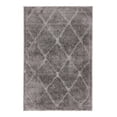 thumbnail image 3 of Unique Loom Trellis Shag Collection Area Rug - Ruby (2' x 3' Rectangle Burgundy Red/Ivory), 3 of 7