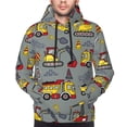 thumbnail image 4 of Bingfone Funny Construction Men'S Drawstring Hoodie Long Sleeve Pocket Sweatshirts-Large, 4 of 9