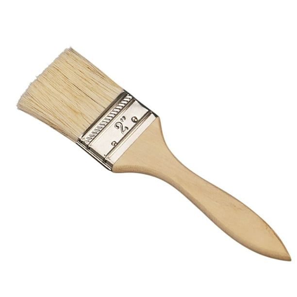 jovati 3PC 1/2/3 InchWooden Handle Paint Brush Barbecue Brush Waterproof  Brush 