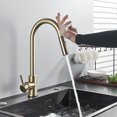 thumbnail image 4 of Brushed Gold Kitchen Faucet Senlesen Sensitive Touch Control Sink Faucet, 4 of 17