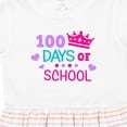 thumbnail image 4 of Inktastic 100 Days of School in Pink and Purple with Crown Girls Toddler Dress, 4 of 5