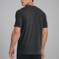 thumbnail image 4 of ohmzyzo Mens T-Shirts Short Sleeve Crew Neck Basic Tee Shirts Cotton Casual Lightweight Moisture Wicking Athletic Workout Tees Dark Gray XXL, 4 of 9