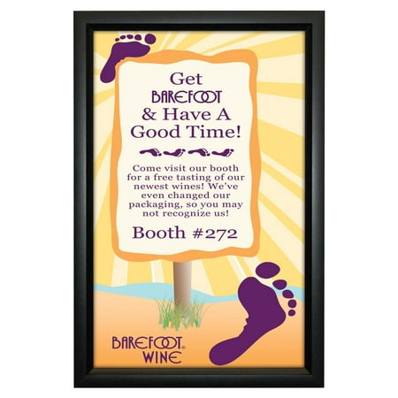 11" x 17" Poster or Picture Frame, Slide-In, Wall Mount, Lens (Black Aluminum) (WMFS1117BK)