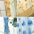 thumbnail image 2 of 2Pcs Blue Curtains for Living Room 37.4*78.7inch Yellow Sheer Curtains Divider Living Room Bedroom, 2 of 5