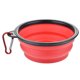 thumbnail image 2 of Comedero plegable grande para perros, bebedero portátil de silicona para mascotas, comedero plegable y expandible para gatos, dispensador de agua con mosquetón para viajes, paquete de 2 (L), 2 of 5