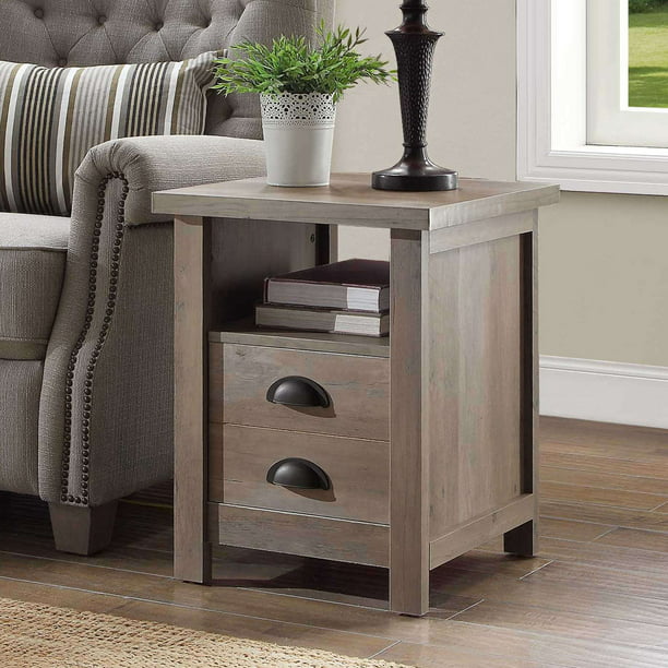 Better Homes And Gardens Granary Modern, Rustic Gray End Tables For Living Room
