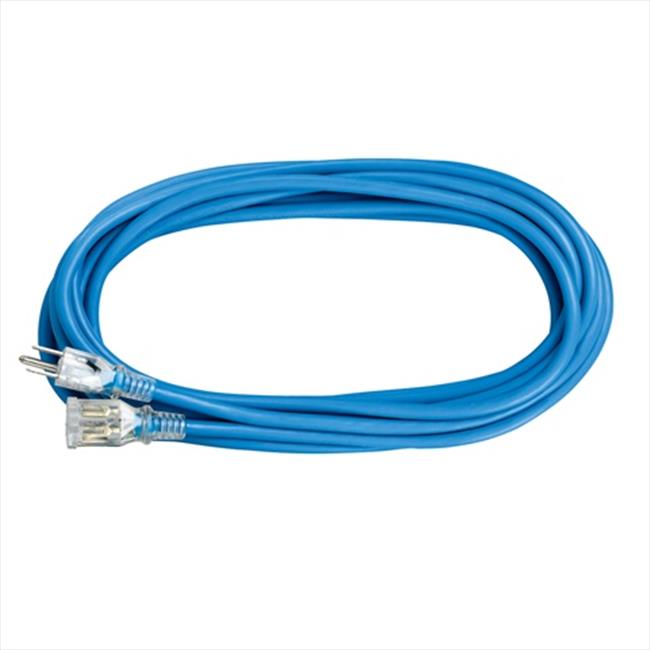 Voltec 0500360 100 ft. SJEOW Blue Extension Cord With Lighted End