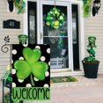 thumbnail image 4 of Newhomestyle St Patricks Day Garden Flag 12×18 Inch Double Sided Green Shamrock Clover Welcome Small Outside Vertical Holiday Yard Decor, 4 of 5