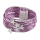 thumbnail image 4 of Pulsera tipo brazalete para niña, pulsera apilable, artículos para fiestas, multifuncional . Púrpura, 4 of 8