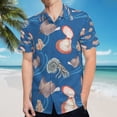 thumbnail image 5 of High Quality Hawaiian Shirts for Men Short Sleeve Aloha Beach Shirt Floral Summer Casual Button Down Shirts Blouses XN26NL, 5 of 7