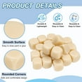 thumbnail image 3 of 16 mm Acrylic Dice Blank, 20 Pcs Standard Game Dice Rounded Corner for Board Games Teaching, Beige, 3 of 7