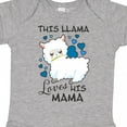 thumbnail image 4 of Inktastic This Llama Loves His Mama with Blue Hearts Boys Baby Bodysuit, 4 of 5