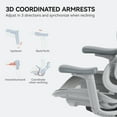 thumbnail image 4 of Sihoo Ergonomic Office Chair, Auto-Adaptive Lumbar Support, Adjustable Backrest, 3D Armrests, Mesh, Gray, 4 of 10