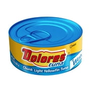 Dolores Tuna in Water, Chunk Light Yellowfin Tuna in Water, 10.4 oz Aluminum Can