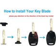 thumbnail image 4 of LAICAIW 1pc Replacement Key Fob Shell Case Fit for Honda 2008-2012 Accord 2006-2013 Civic EX 2009-2015 Pilot 4 Buttons Keyless Entry Remote Car Key Fob Cover Housing Casing, 4 of 7