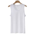 thumbnail image 6 of Ceisia Men's Mesh Breathable Tank Top Lightweight Sleeveless Undershirt for Daily Wear White XXL Gifts for Father, 6 of 8