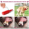 thumbnail image 6 of Rubber Pet Chew Toy Teeth Cleaning Toy for Medium/Large Dog Bottle Shaped, Red, 6 of 7