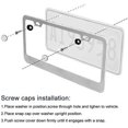 thumbnail image 4 of LAICAIW Carbon Fiber FJ Cruiser Car License Plate Frame Cover Holder Rust Free Caps Screws Compatible with Toyota (1), 4 of 4