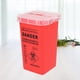 thumbnail image 5 of EeaseMX Caja para objetos punzantes Agujas Contenedor para desechar objetos punzantes Suministros y equipos (rojo), 5 of 7