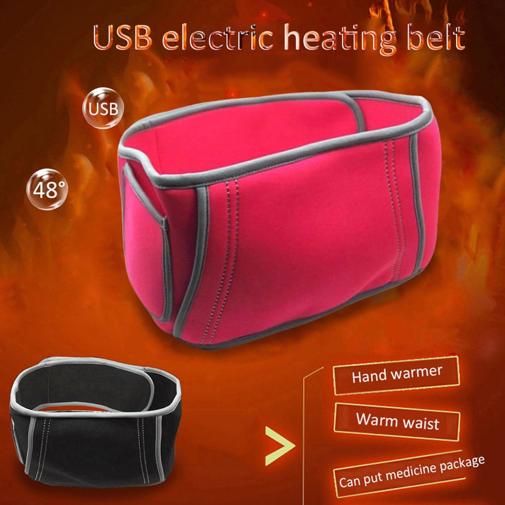 ROBOT-GXG USB Powered Waist Heating Pad Belt Winter Outdoor Lower Back Heat Wrap 40℃～50℃ Portable Belly Heater