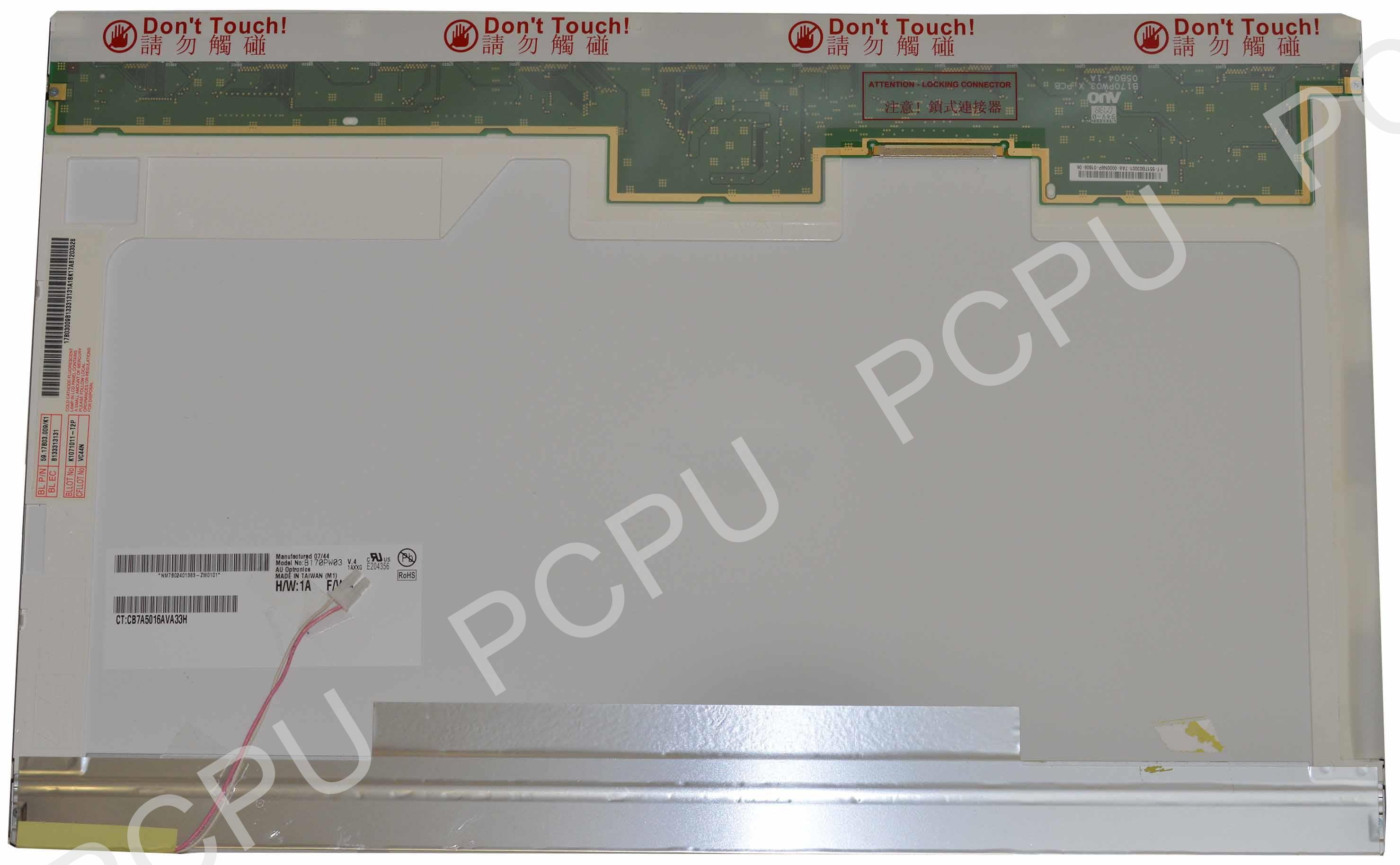 PC Parts Unlimited B154EW02 V.9 AUO 15.4 CCFL Backlight 1280 x 800 WXGA 30 Pin LVDS