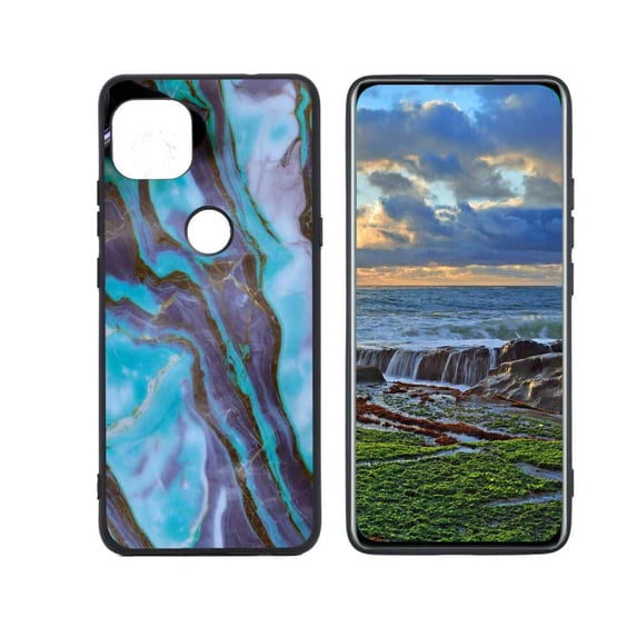 Compatible with Moto One 5G Ace Phone Case, Marble-Protective-123 Case Men Women, Flexible Silicone Shockproof Case for Moto One 5G Ace