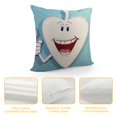 thumbnail image 4 of Smiling Tooth Dental Cartoon Character Design Pillowcase, 4 of 5