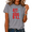 1-Grey, variant on Women's Retro Big Jesus Fan Letter Graphic Short Sleeve T-Shirt Religious Inspirational Daily Tees Tops