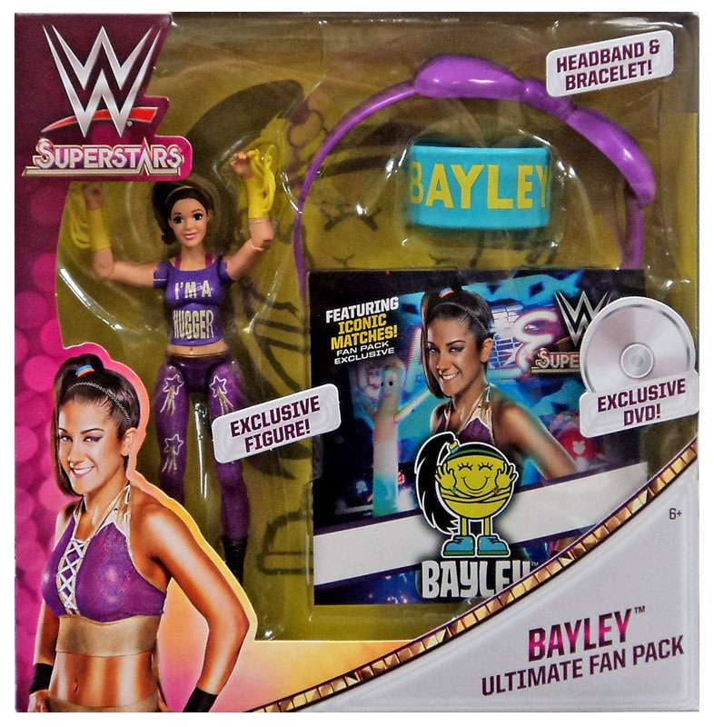 New WWE Superstars Bayley Fashion Doll Action Figure Ultimate Fan Pack 